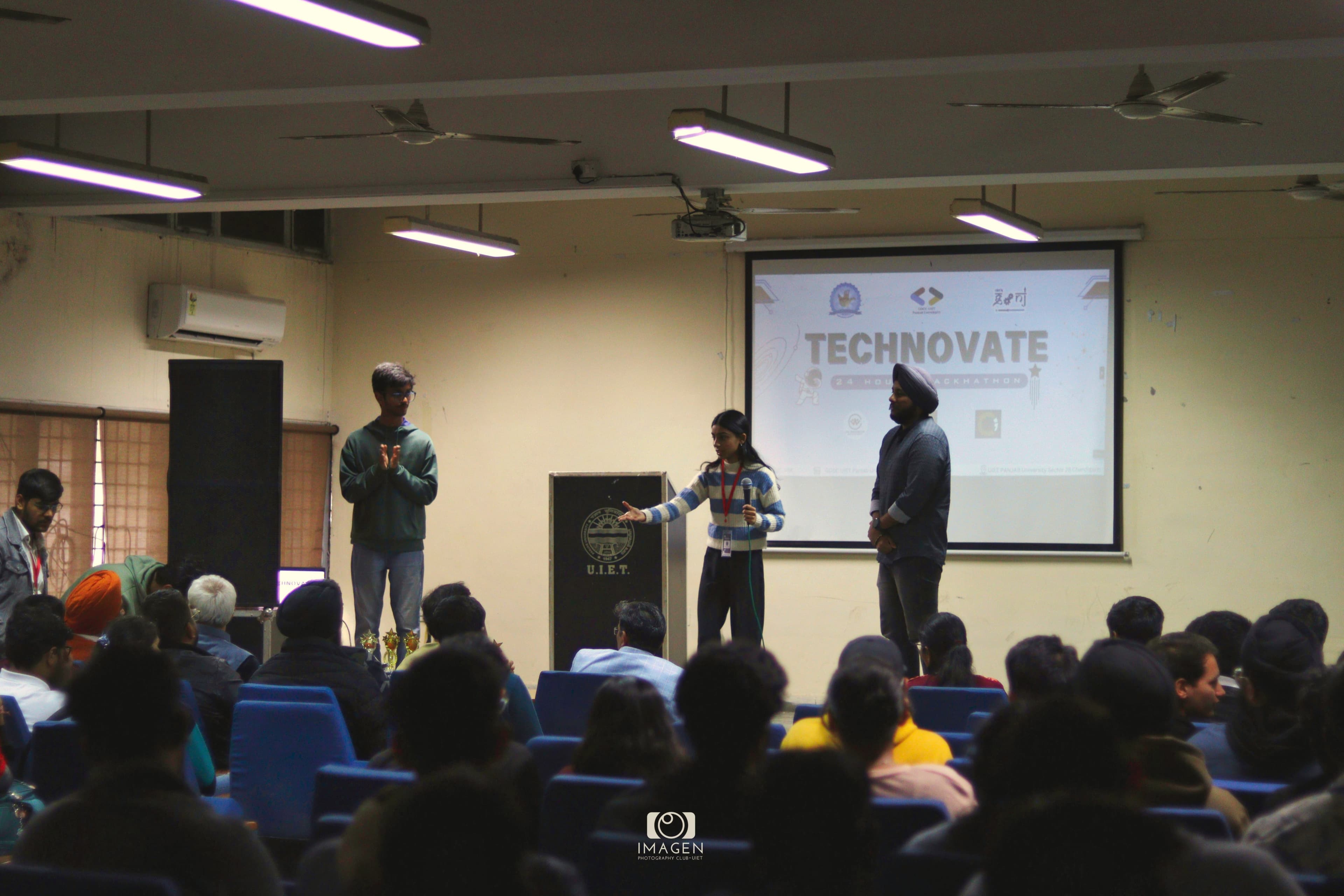 UIET Seminar Hall during Technovate