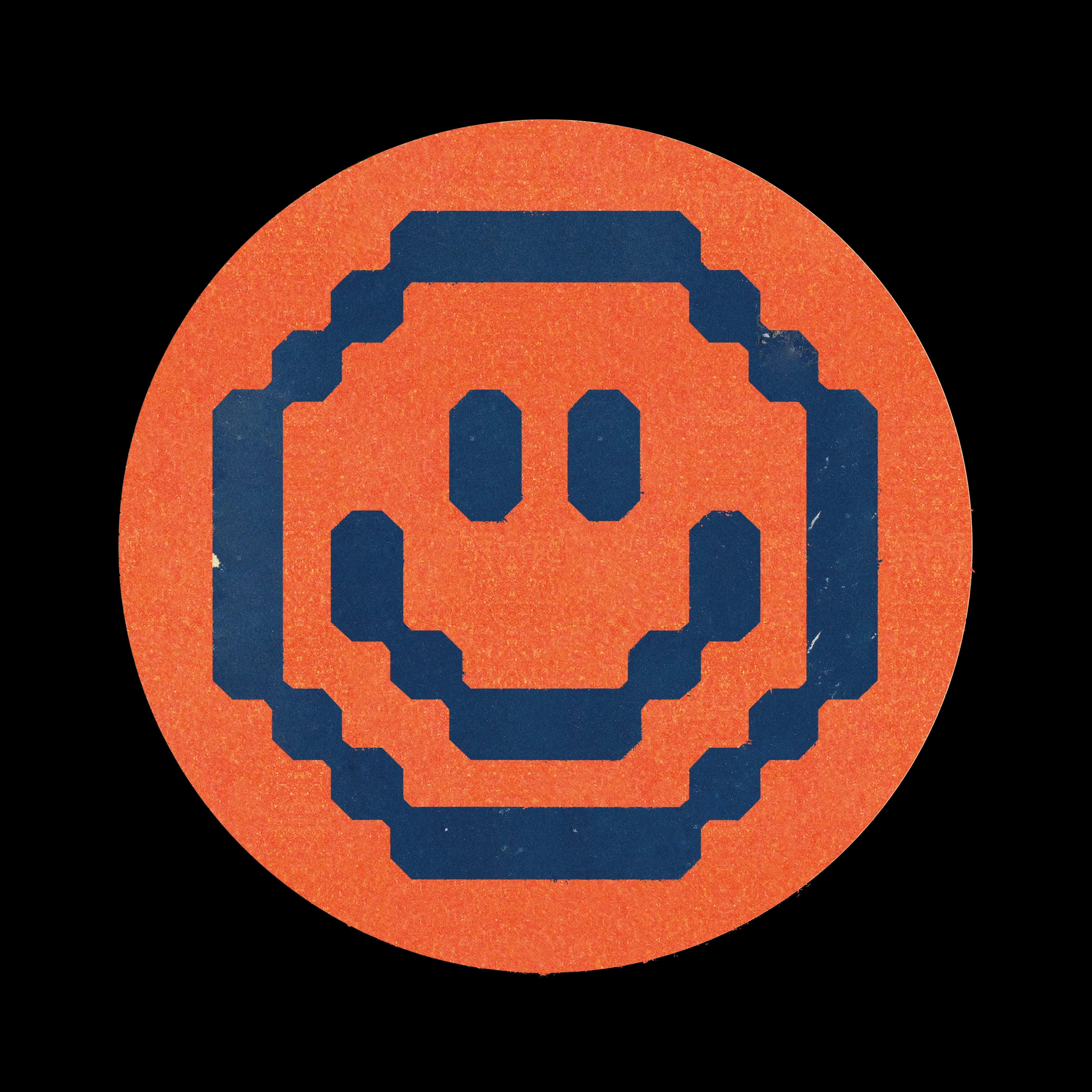 Decorative smile sticker