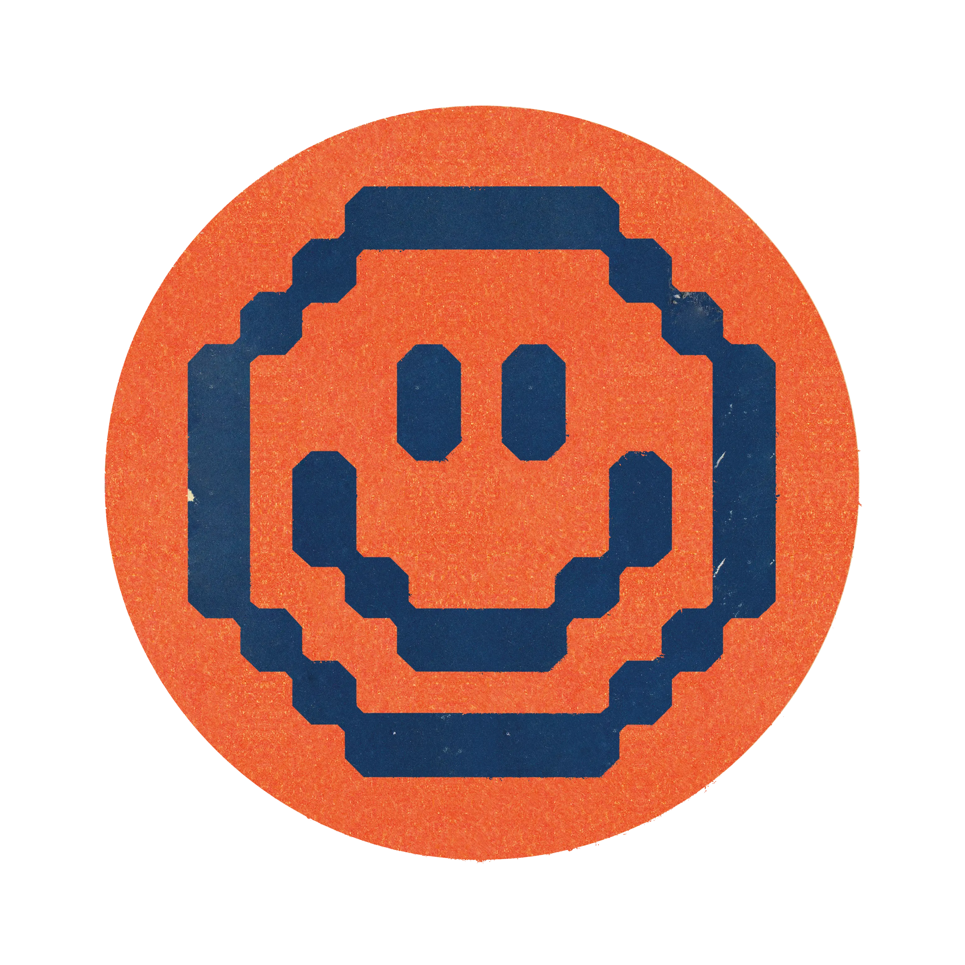 Decorative smile sticker